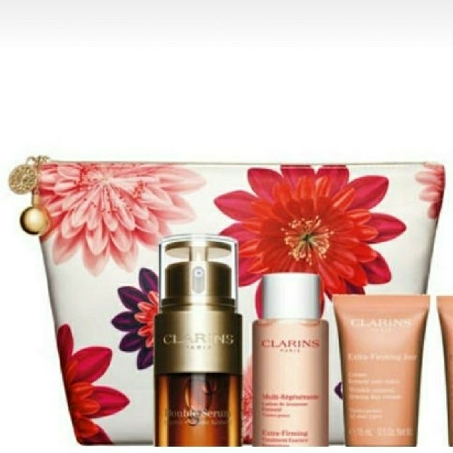 CLARINS(クラランス)のクラランス限定ポーチ 未開封 レディースのファッション小物(ポーチ)の商品写真