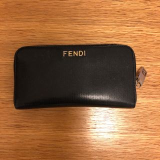 フェンディ(FENDI)の長財布 ブラック(財布)