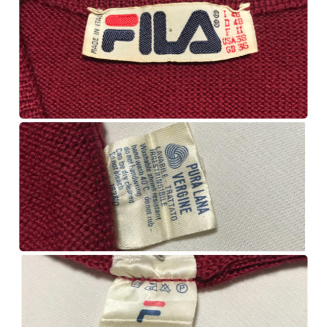 FILA(フィラ)のFILA Vintage80s ウールニット セーター ベスト ボルグ時代 メンズのトップス(ニット/セーター)の商品写真