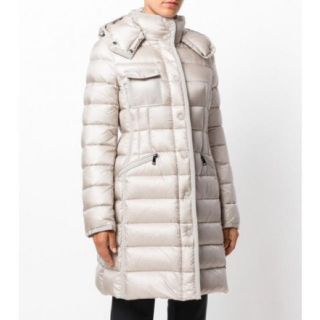 モンクレール(MONCLER)のMoncler モンクレール エルミンヌ ホワイトに近いベージュ サイズ:0 (ダウンコート)