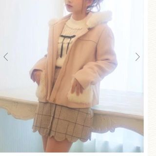 アンクルージュ(Ank Rouge)のアンクルージュ チェック柄 スカラップ スカート(ミニスカート)