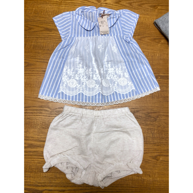 petit main(プティマイン)の【新品】プチマイン カットソー&パンツ キッズ/ベビー/マタニティのキッズ服女の子用(90cm~)(その他)の商品写真