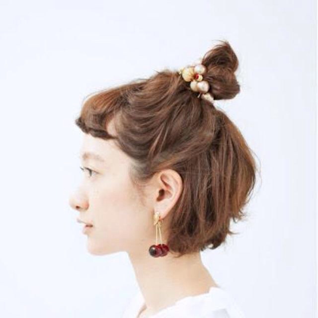 FELISSIMO(フェリシモ)のさくらんぼヘアゴム レディースのヘアアクセサリー(ヘアゴム/シュシュ)の商品写真