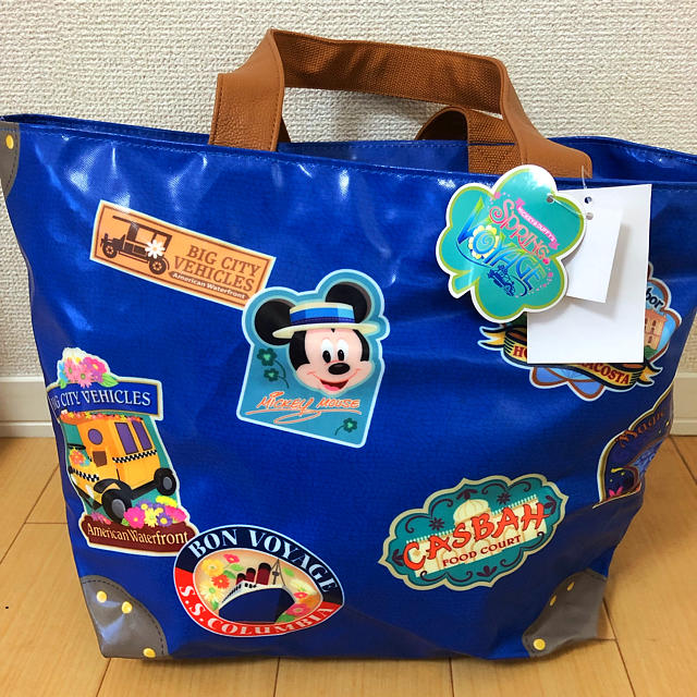 Disney(ディズニー)の２０１４ スプリングヴォヤッジ ダッフィートートバッグ☆（タグ付き） レディースのバッグ(トートバッグ)の商品写真