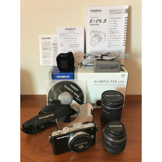 OLYMPUS PEN Lite E-PL3 DOUBLE Zoom kit - ミラーレス一眼