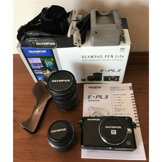 OLYMPUS PEN Lite E-PL3 DOUBLE Zoom kit - ミラーレス一眼