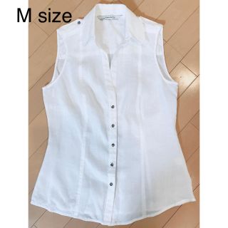 ザラ(ZARA)のZARA ベーシック M size ノースリーブシャツ(シャツ/ブラウス(半袖/袖なし))