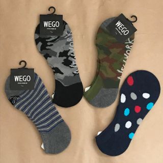 ウィゴー(WEGO)のWEGO メンズソックス カバーソックス 4足(ソックス)