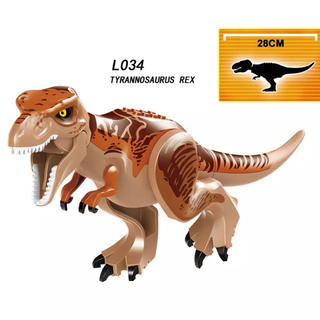 恐竜ジュラシックワールド  インドミナス レゴ互換品 LEGO ブラウン(キャラクターグッズ)
