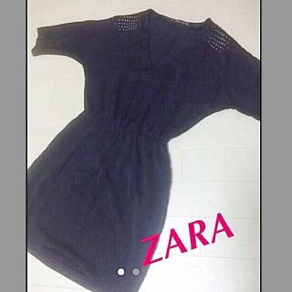 ザラ(ZARA)のサテンワンピ＊ZARA  値下げ(ミニワンピース)