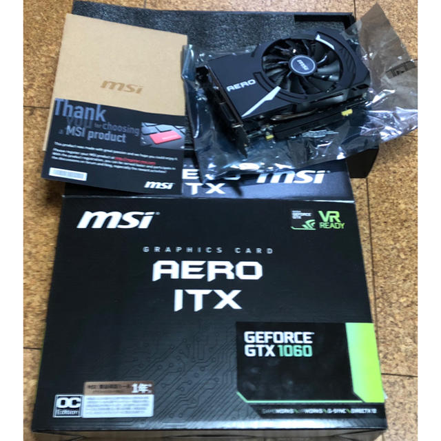 保証1ヶ月 MSI 1060 AERO 6G