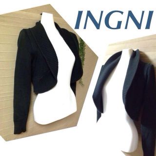 イング(INGNI)のINGNI ニット ボレロ ブラック(ボレロ)