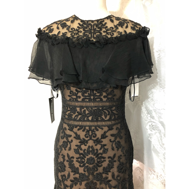 TADASHI SHOJI(タダシショウジ)の2018新品 2 Tadashi Shoji ドレス 膝丈ワンピース　シルク レディースのワンピース(ひざ丈ワンピース)の商品写真