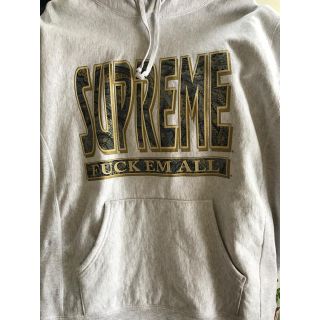 シュプリーム(Supreme)のsupreme paisley fuck em all hooded sweat(パーカー)