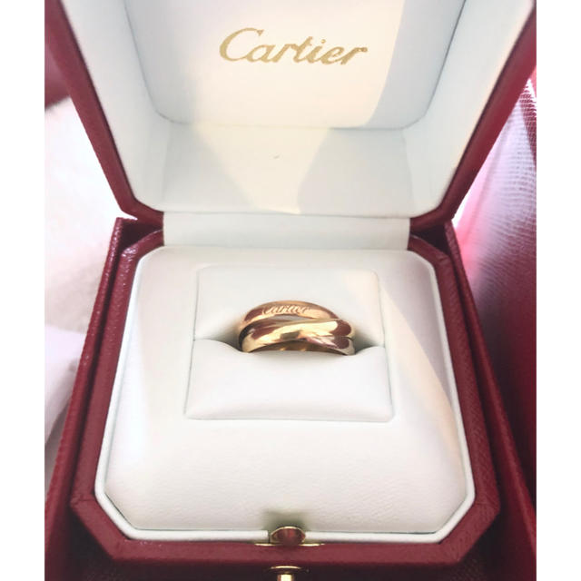 Cartier(カルティエ)のゆ様専用☆8号Cartier  カルティエ トリニティ 三連リング レディースのアクセサリー(リング(指輪))の商品写真