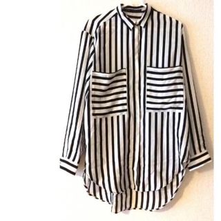 ザラ(ZARA)の値下げ☆ZARA ストライプシャツ(シャツ/ブラウス(長袖/七分))