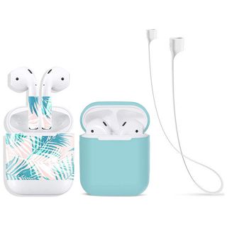 アップル(Apple)のAirPods ケース シリコンカバー シリコンストラップ スキンシール(モバイルケース/カバー)