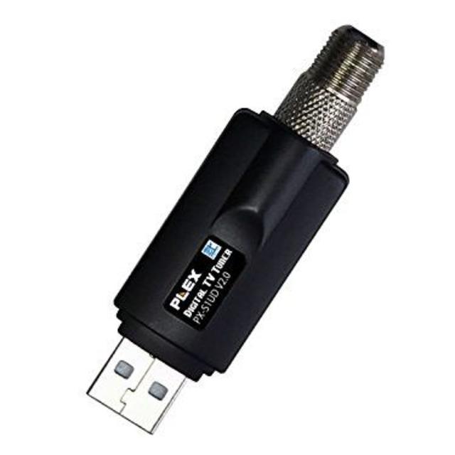 PLEX USBドングル型フルセグ対応TVチューナー ブラック PX-S1UD③スマホ/家電/カメラ