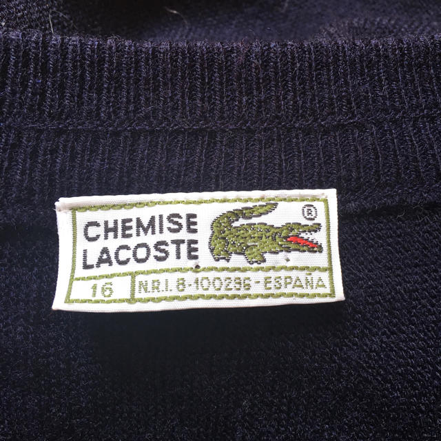 LACOSTE(ラコステ)のラコステ 紺 カーディガン レディースのトップス(カーディガン)の商品写真