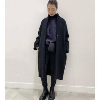 ドゥーズィエムクラス(DEUXIEME CLASSE)のAP STUDIO Astrakhan cloth Coat 黒(ロングコート)