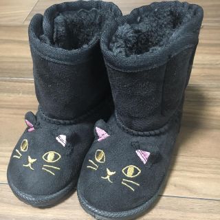 イオン(AEON)の美品 子供用 ねこ キャット ムートンブーツ(ブーツ)