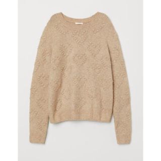 エイチアンドエム(H&M)の専用♡ハート柄編みニット(ニット/セーター)