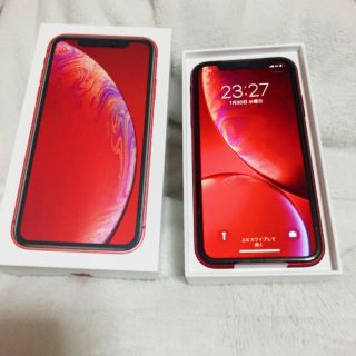 アイフォーン(iPhone)のiPhone XR 64GB 赤・黒(スマートフォン本体)