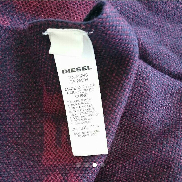 DIESEL(ディーゼル)のディーゼル マフラー メンズのファッション小物(マフラー)の商品写真