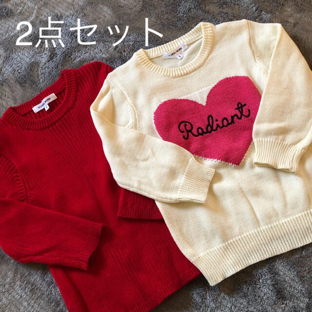 GLOBAL WORK(グローバルワーク)の最終お値下げ🎀GLOBAL WARK🎀ニットトップス キッズ/ベビー/マタニティのキッズ服女の子用(90cm~)(ニット)の商品写真