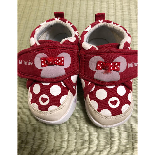 Disney(ディズニー)のミニーちゃん スニーカー 13㎝ キッズ/ベビー/マタニティのベビー靴/シューズ(~14cm)(スニーカー)の商品写真
