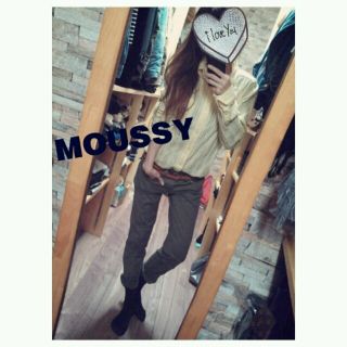 マウジー(moussy)のMOUSSY♥cottonﾚｰｽ柄ｼｬﾂ(シャツ/ブラウス(長袖/七分))