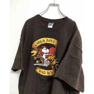 スヌーピー(SNOOPY)のスヌーピー ヴィンテージTシャツ GILDANボディ ビッグサイズ(Tシャツ(半袖/袖なし))