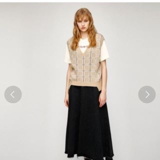 マウジー(moussy)のMOUSSY デニムマキシフレアスカート(ロングスカート)