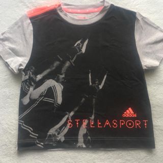 アディダスバイステラマッカートニー(adidas by Stella McCartney)のステラスポーツ グレーブラック ファスナー Tシャツ(Tシャツ(半袖/袖なし))