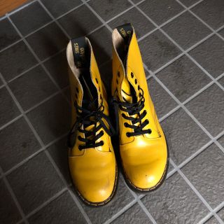 ドクターマーチン(Dr.Martens)のDr.Martens イエロー 8ホール(ブーツ)