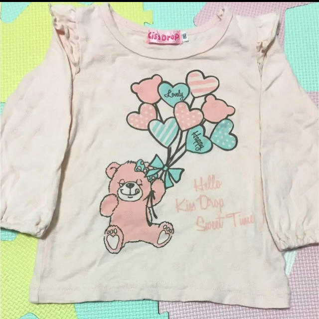 BeBe(ベベ)のべべ キッスドロップ 女の子 80 長袖 ロンT キッズ/ベビー/マタニティのベビー服(~85cm)(Ｔシャツ)の商品写真