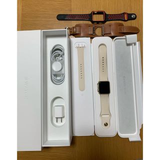 アップル(Apple)のApple Watch初代 ベルト2本付(その他)