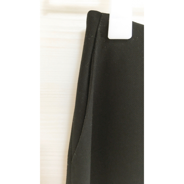 Adam et Rope'(アダムエロぺ)のアダムエロペ Aラインバックジッパースカート ポケット付 黒 お家洗い可 日本製 レディースのスカート(その他)の商品写真