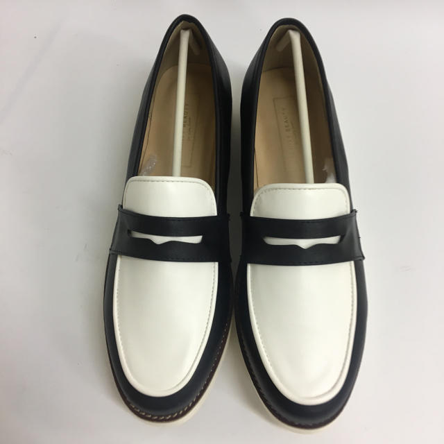 Vanitybeauty 厚底オシャレローファー黒白コンビ23 5cmm 新品 Vanitybeauty 厚底オシャレローファー黒白コンビ23 5cmm 新品