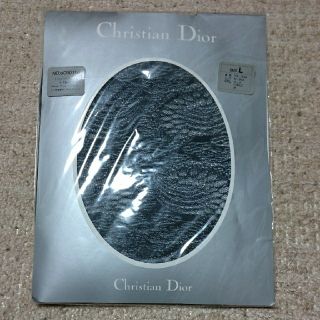 クリスチャンディオール(Christian Dior)の黒模様入りストッキング(タイツ/ストッキング)