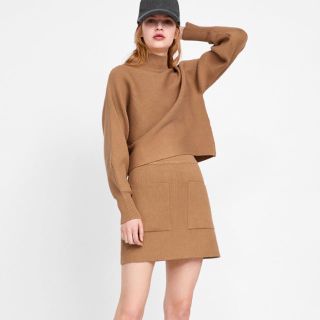 ザラ(ZARA)のザラ ニット スカート セットアップ(ニット/セーター)