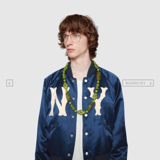 グッチ(Gucci)のGUCCI MLB yankees グッチ ボンバージャケット ヤンキース 48(スタジャン)