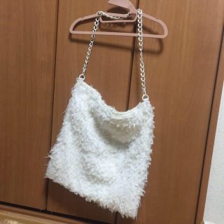 アイ(i)の★レナ様専用 iモケモケバッグ ホワイト(ショルダーバッグ)