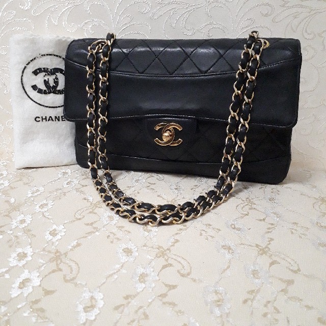 CHANEL　マトラッセ　ダブルチェーン　 ショルダーバッグ　正規品　シャネル5590㎝付属品