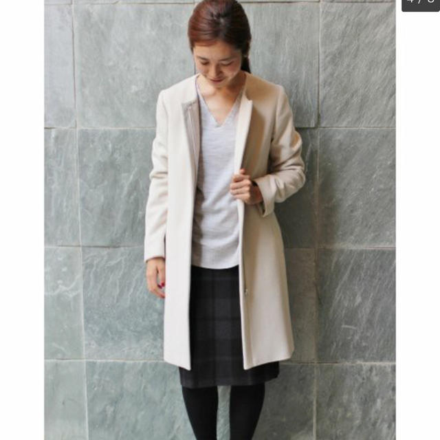 IENA(イエナ)のイエナ ウールアンゴラ ジップコート 38サイズ レディースのジャケット/アウター(ロングコート)の商品写真