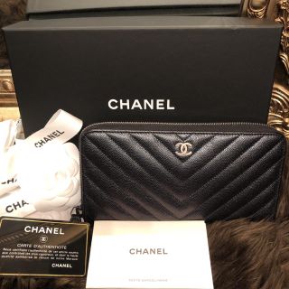 シャネル(CHANEL)の正規品✨CHANEL シャネル 長財布 Vステッチ(財布)