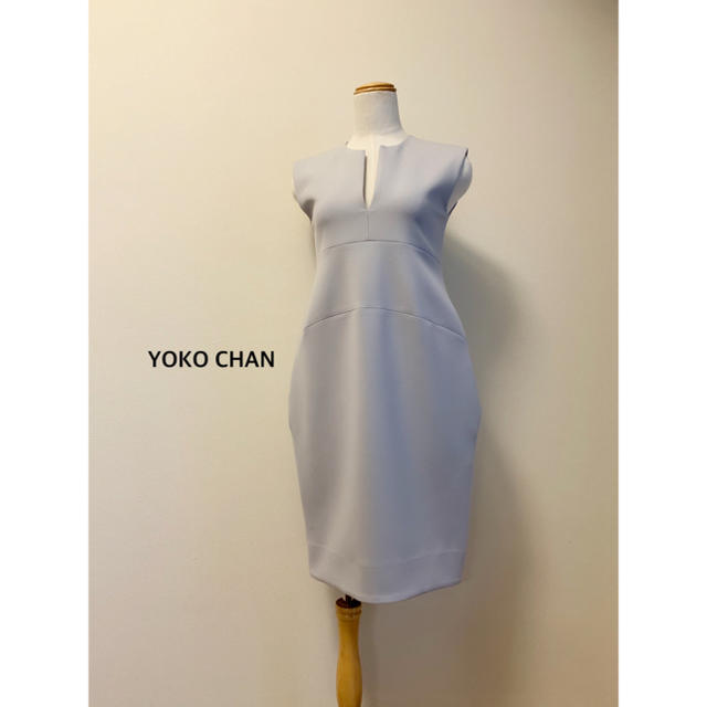 BARNEYS NEW YORK(バーニーズニューヨーク)のYOKO CHAN  ノースリーブスリットワンピース レディースのワンピース(ひざ丈ワンピース)の商品写真