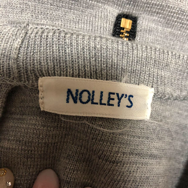 NOLLEY'S(ノーリーズ)のノーリーズ＊ウールドロップショルダーワンピース38 レディースのワンピース(ひざ丈ワンピース)の商品写真