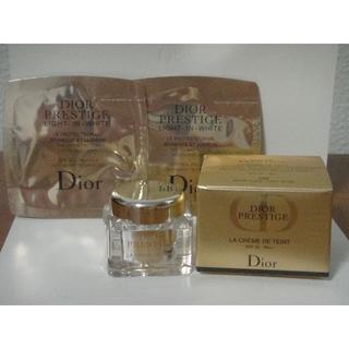 ディオール(Dior)のディオール★プレステージ クリームファンデーション(020)＆化粧下地(2袋)(ファンデーション)