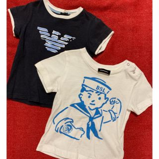 アルマーニ ジュニア(ARMANI JUNIOR)のアルマーニ ディーゼル ベビーTシャツセット(Ｔシャツ)